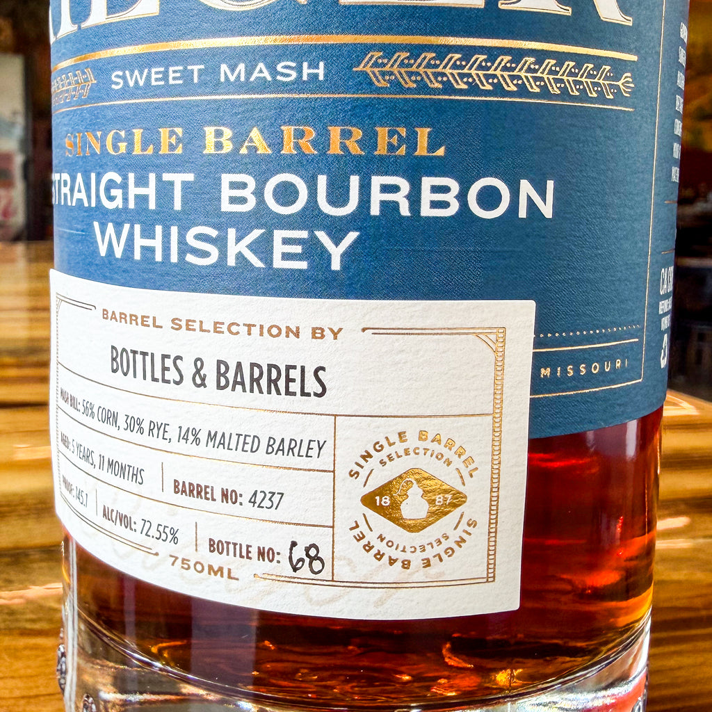 Rieger Single Barrel Straight Bourbon — Bottles & Barrels × Nebraska Bourbon Society Barrel Pick