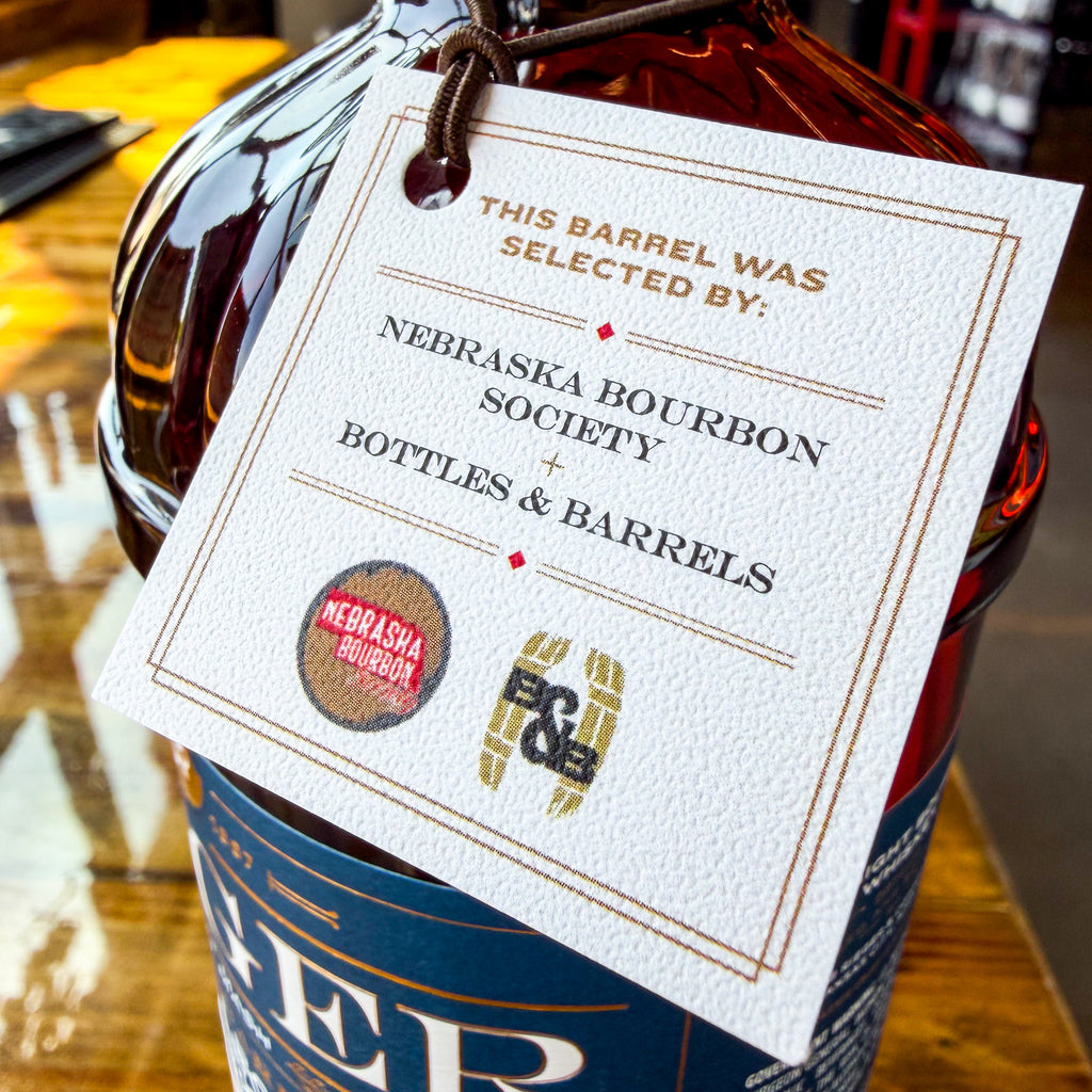 Rieger Single Barrel Straight Bourbon — Bottles & Barrels × Nebraska Bourbon Society Barrel Pick